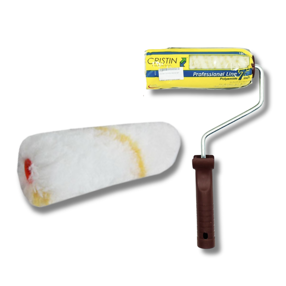 Cristin 7" Yellow Line Polyamide Roller Refill