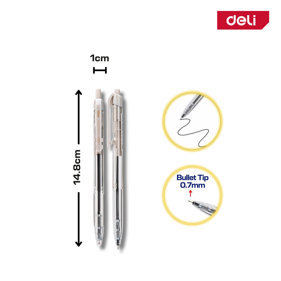 Deli Mini Ballpoint Pen 0.7mm