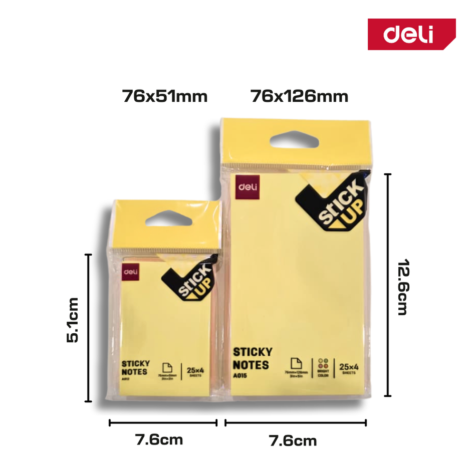 Deli Sticky Notes Assorted Colors