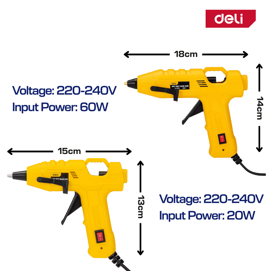 Deli Hot Melt Glue Gun 20W / 60W