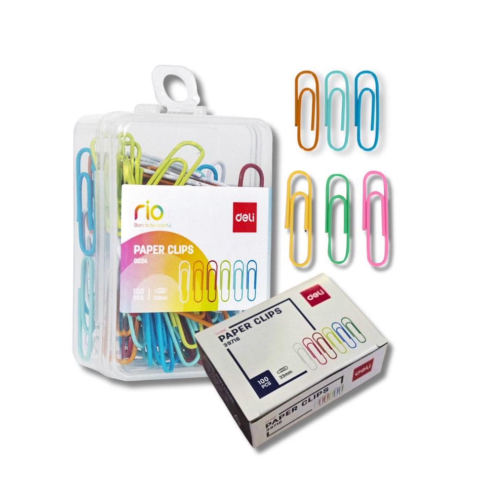 Deli Paper Clips Silver