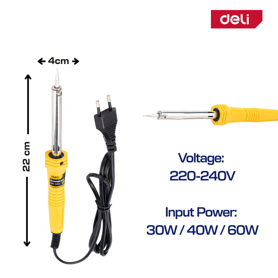 Deli Corded Soldering Iron 30W / 40W / 60W