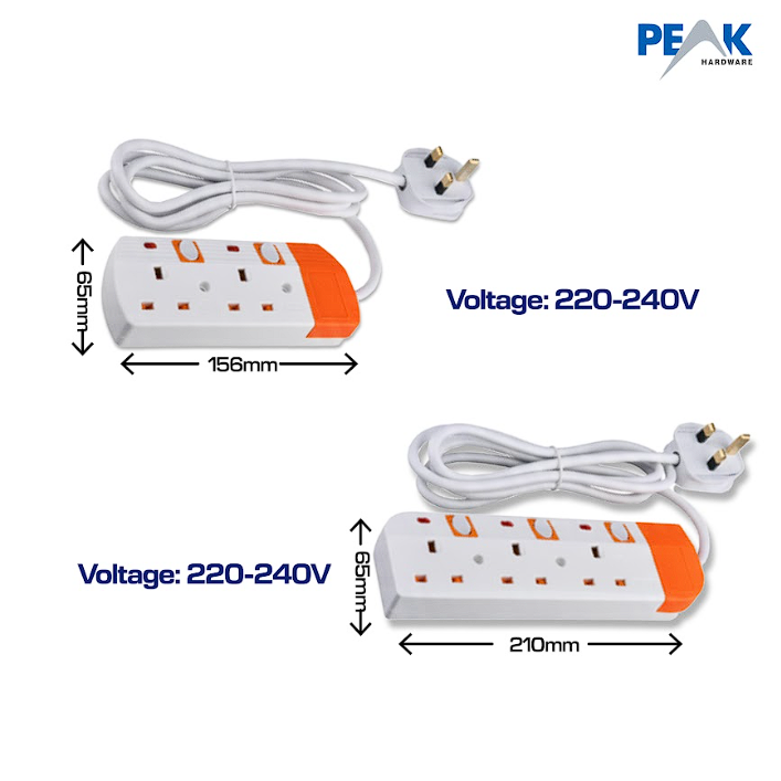 Peak 2M Portable Extension Socket 13A (SIRIM)