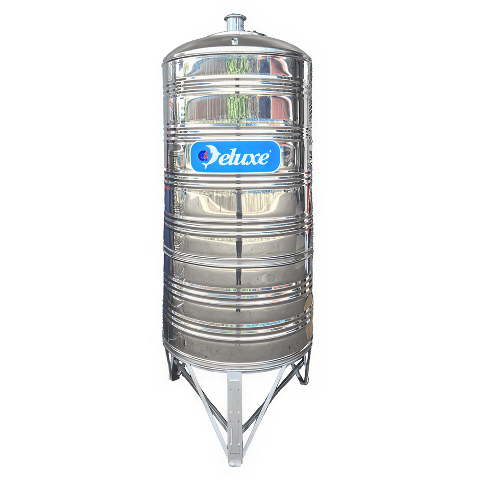 SS Water Tank Slim & Tall with Stand/Round Bottom