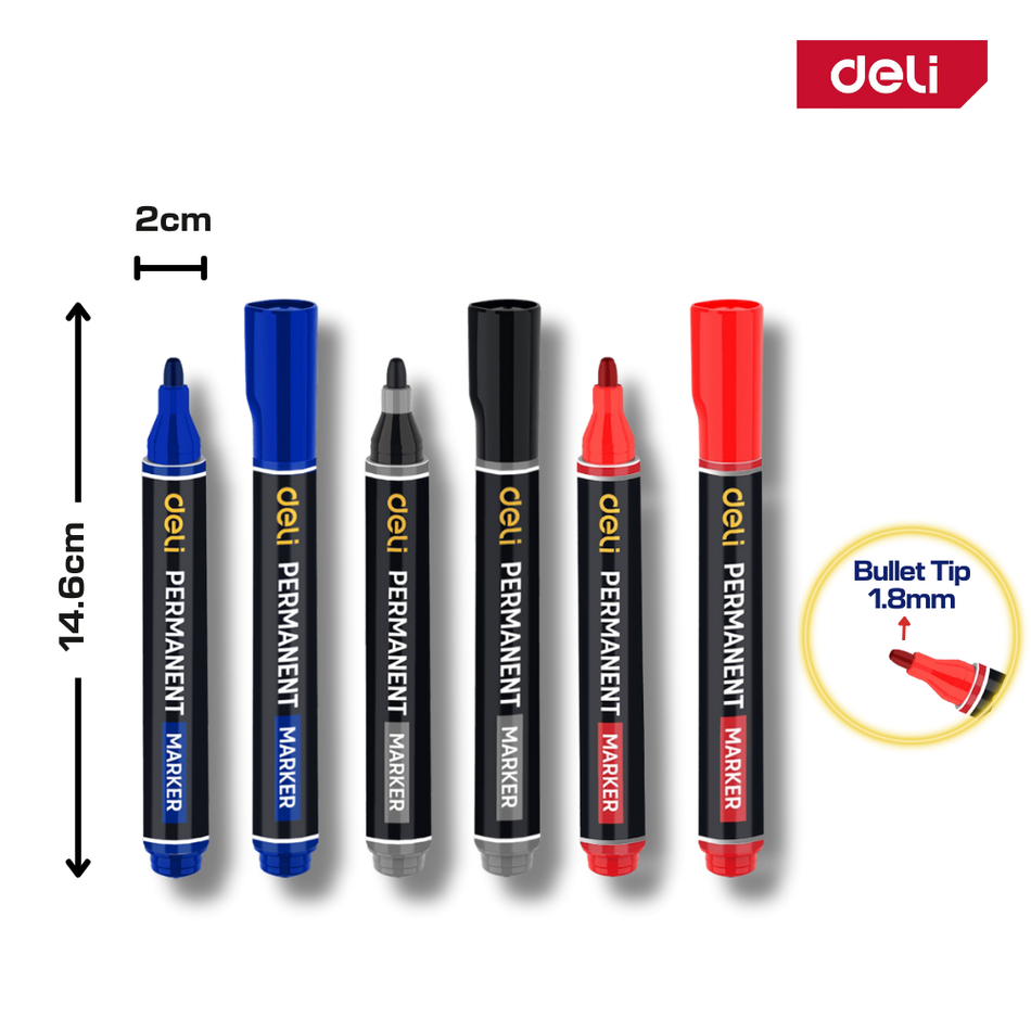 Deli Permanent Marker 1.8mm