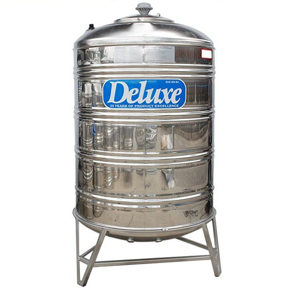 SS Water Tank Vertical with Stand/Round Bottom