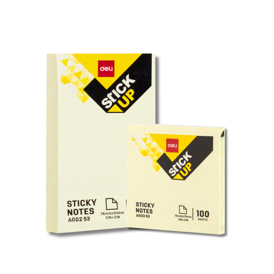 Deli Sticky Notes Yellow