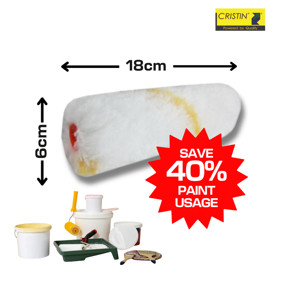 Cristin 7" Yellow Line Polyamide Roller Refill