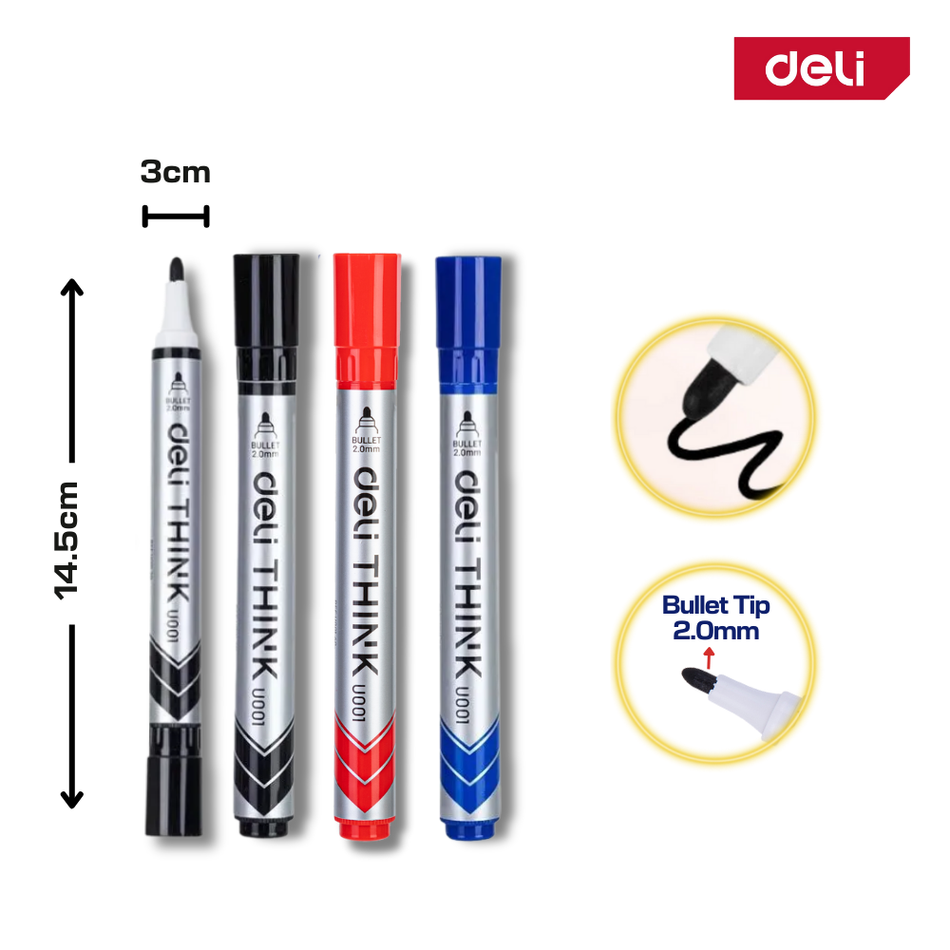 Deli Whiteboard Marker 2mm