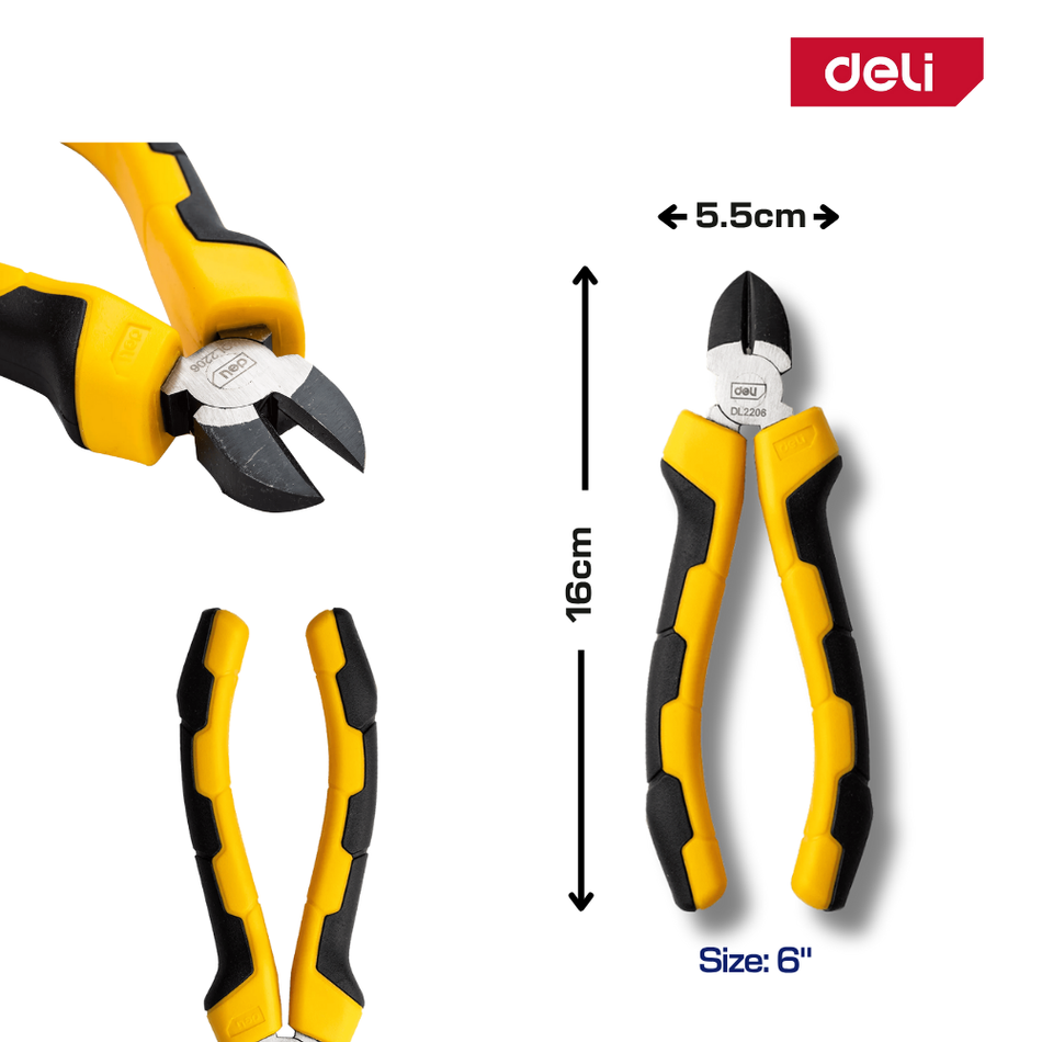 Deli 6" Diagonal Cutting Pliers